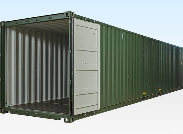 Container Maritime 40 Pieds 1er voyage Vert (RAL 6007)