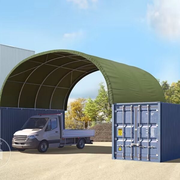 Abri sur container démontable 8×6