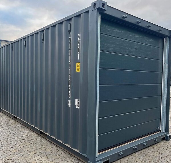 Conteneur maritime 20′ IICL6 avec porte sectionnelle motorisée